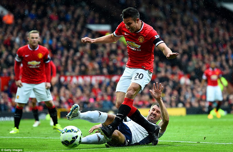 رابین فن پرسی|منچستر یونایتد 0 - 1 وست برومویچ / لیگ برتر