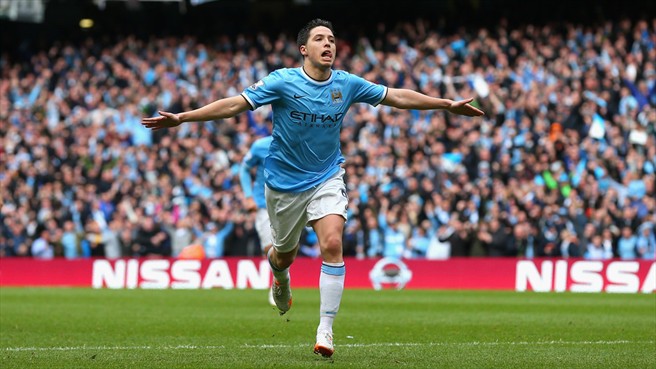 سمیر نصری|شادمانی سمیر نصری بعد از باز کردن دروازه وستهام.