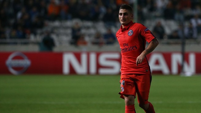 مارکو وراتی|آپوئل 0 - 1 پاریس سن ژرمن / لیگ قهرمانان