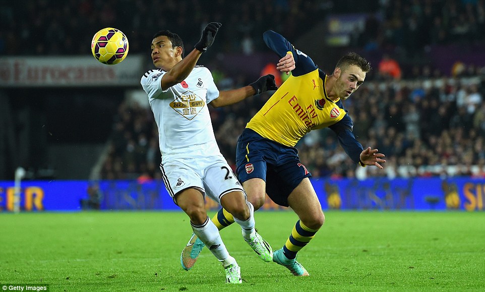 کالوم چمبرز|سوانسی 2 - 1 آرسنال / لیگ جزیره