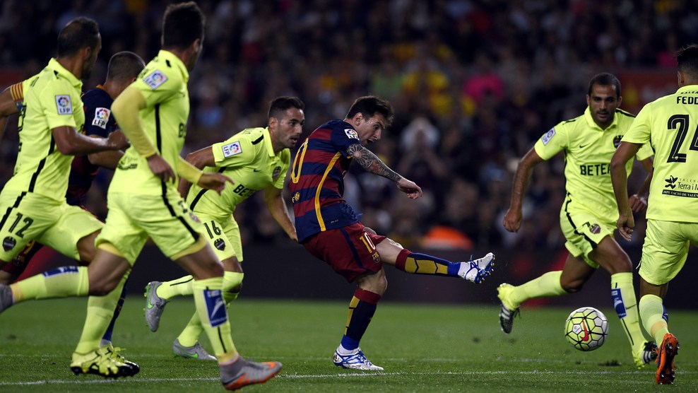 لیونل مسی|بارسلونا 4 - 1 لوانته / لالیگا / گزراش تصویری