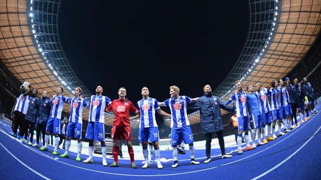 شادی بازیکنان هرتا|هرتابرلین 1 - 0 بوروسيا دورتموند / بوندسلیگا