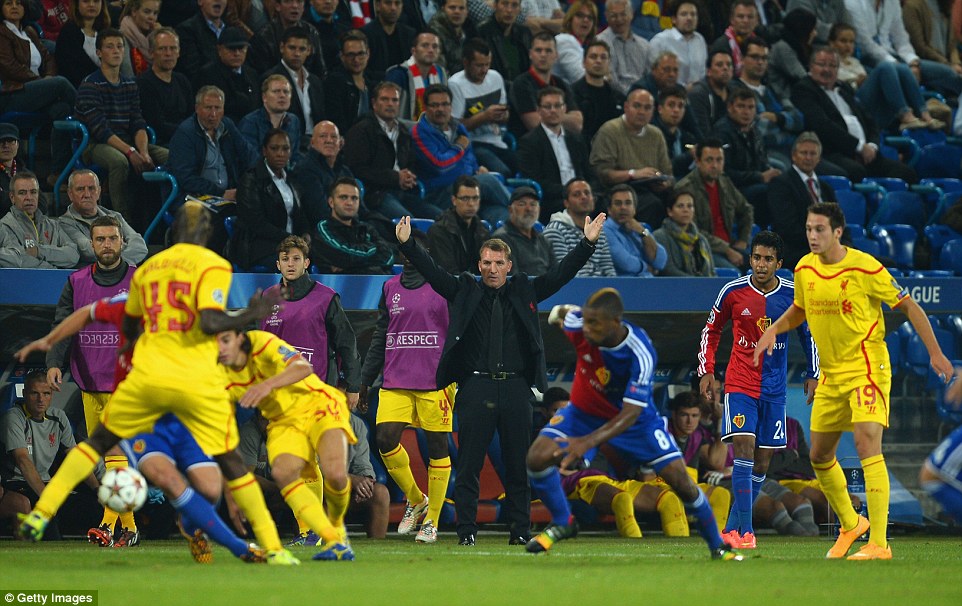 براندان راجرز|بازل 1-0 لیورپول / لیگ قهرمانان