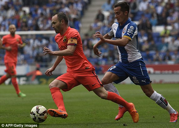 آندرس اینیستا|اسپانیول 0 - 2 بارسلونا / لالیگا