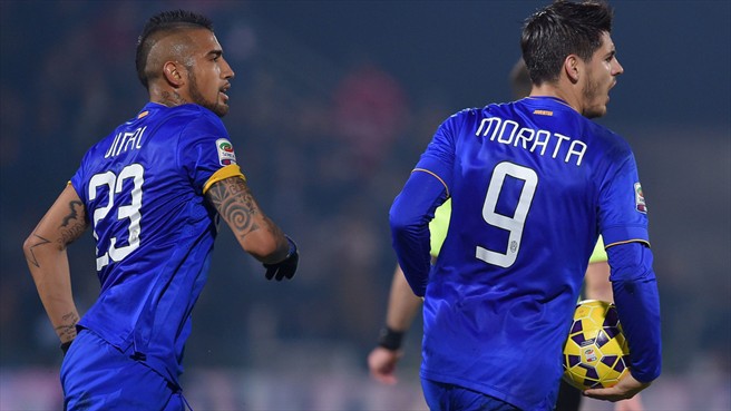 آلوارو موراتا|چزنا 2 - 2 یوونتوس / سری آ