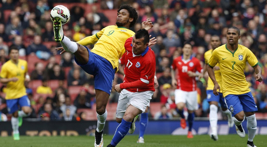 گری مدل - لوئیز آدریانو|برزیل 1 - 0 شیلی / دیدار دوستانه