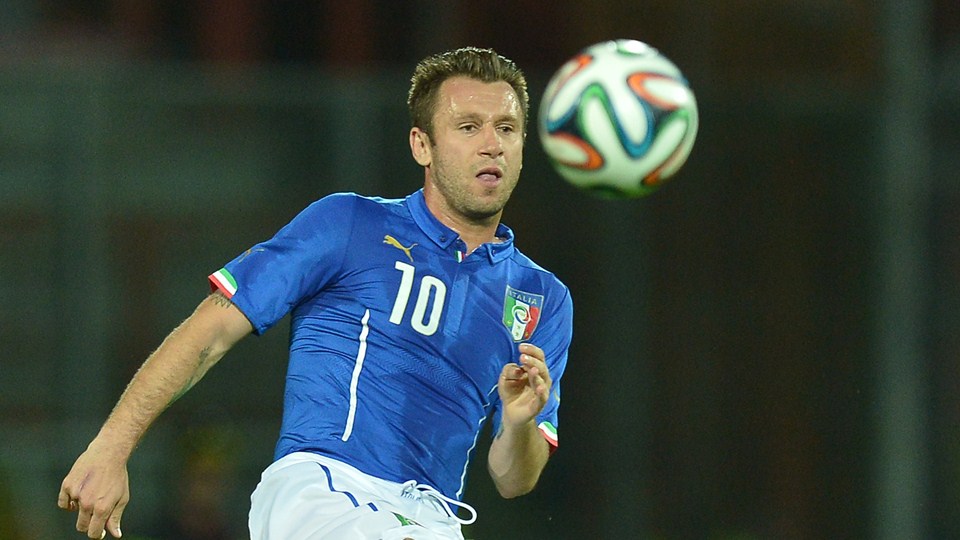 آنتونیو کاسانو|عکس العمل آنتونیو کاسانو در بازی مقابل لوکزامبورگ.