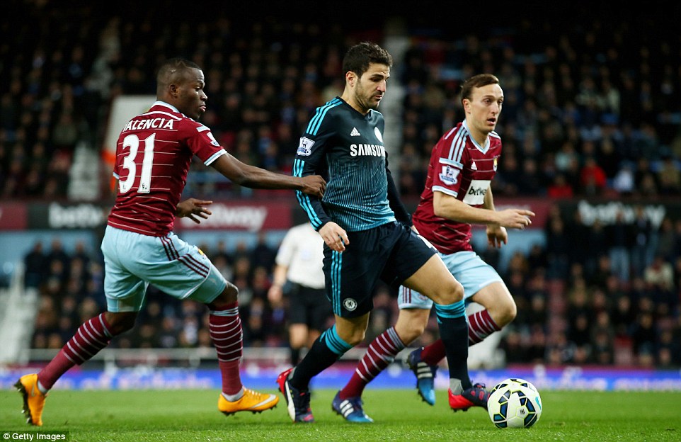 سسک فابرگاس|وستهام 0 - 1 چلسی / لیگ جزیره