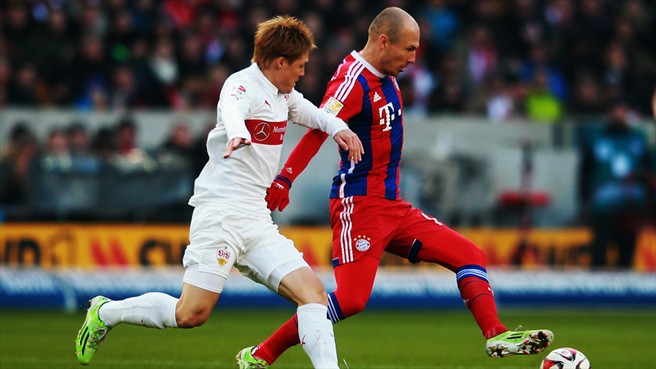 آرین روبن|اشتوتگارت 0 - 2 بایرن مونیخ / بوندسلیگا