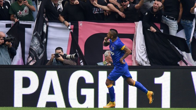 آرتور ویدال|یوونتوس 2 -  0 پالرمو / سری آ