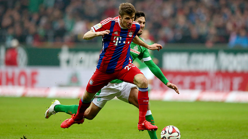 تقابل دو بازیکن|وردر برمن 0 - 4 بایرن مونیخ / بوندسلیگا