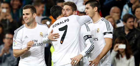 سرخیو راموس - کریستیانو رونالدو|خوشحالی کریس رونالدود از گلزنی راموس