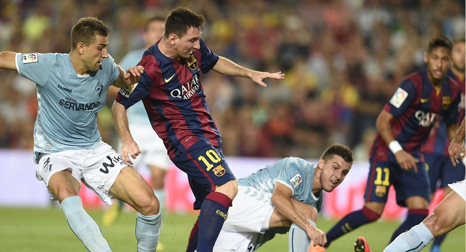 لیونل مسی|بارسلونا 3 - ایبار / لالیگا