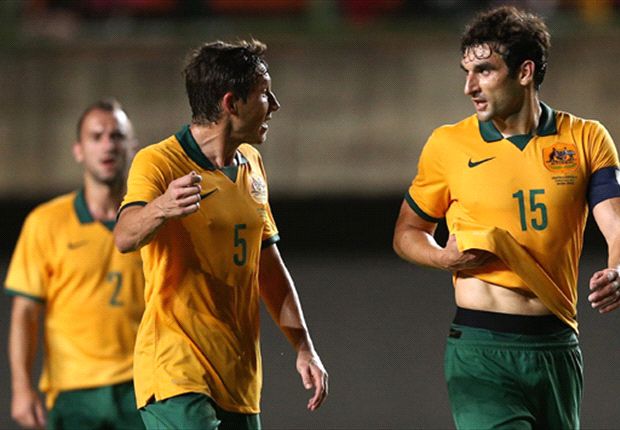 استرالیا - کرواسی|تلاش بازیکنان استرالیا در بازی مقابل کرواسی.