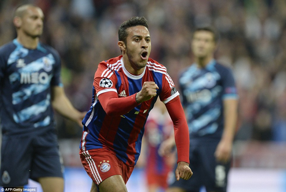 تیاگو آلکانترا|بایرن مونیخ 6 - 1 پورتو / لیگ قهرمانان اروپا