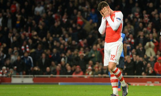 حسرت بازیکنان آرسنال|آرسنال 1 - 3 موناکو / لیگ قهرمانان