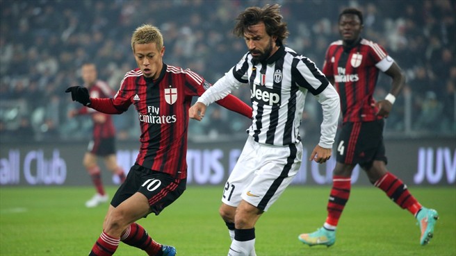 هوندا و پیرلو|یوونتوس 3 - 1 آث میلان/سری آ