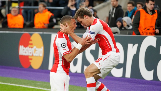 كيران گیبس|اندرلخت 1-2 آرسنال / لیگ قهرمانان