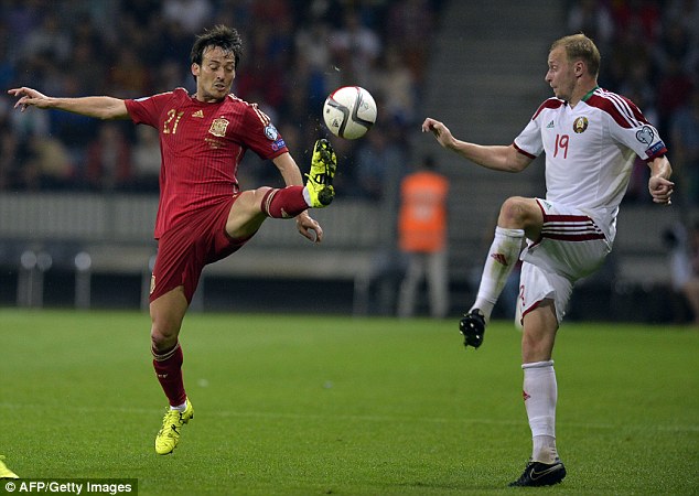 داوید سیلوا|بلاروس 0 - 1 اسپانیا / مقدماتی یورو 2016