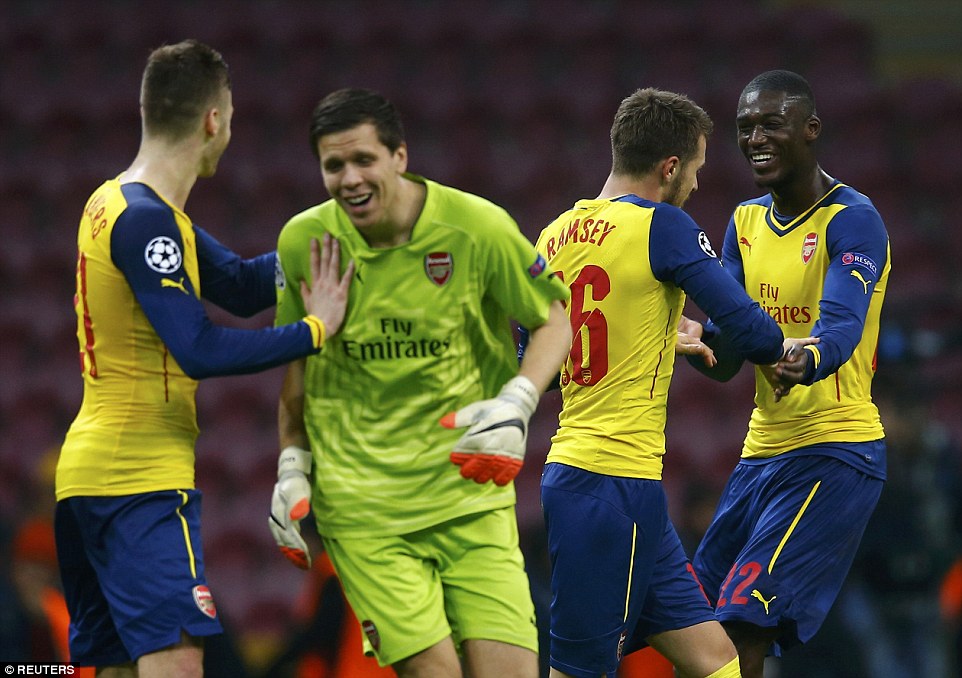 کالوم چمبرز|گالاتاسراي 1 - 4 آرسنال / لیگ قهرمانان