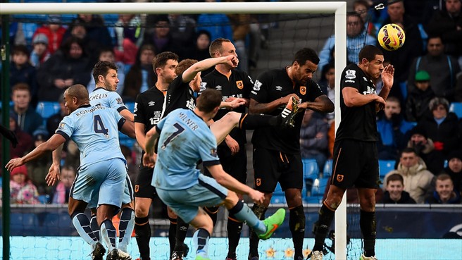 جیمز میلنر|منچستر سیتی 1 - 1 هال سیتی / لیگ جزیره