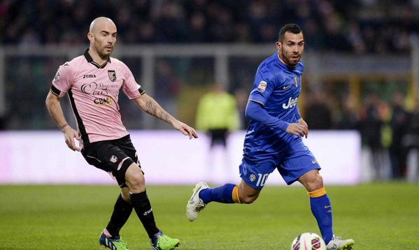 کارلوس توز|پالرمو 0 - 1 یوونتوس / سری آ