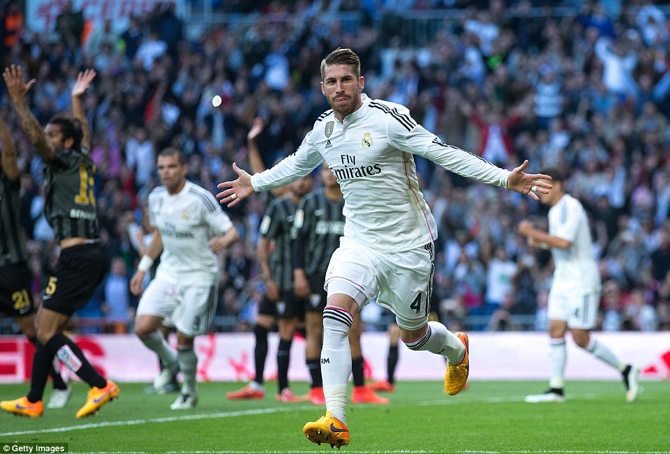 سرخیو راموس|رئال مادرید 3 - 1 مالاگا / لالیگا