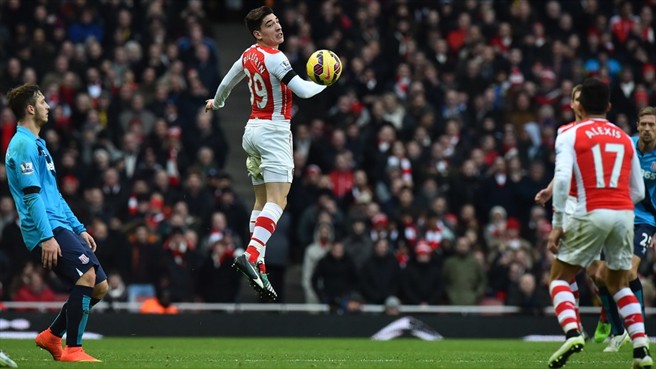 هکتور بِلِرین|آرسنال 3 - 0 استوک سیتی / لیگ جزیره