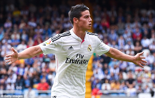 جیمز رودریگز|لاکرونیا 2 -8 رئال مادرید / لالیگا