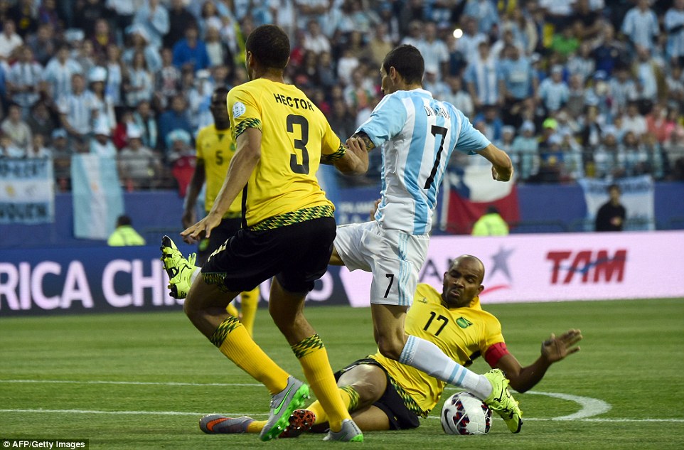 آنخل دی ماریا|آرژانتین 1 - 0 جامائیکا / کوپا آمریکا 2015