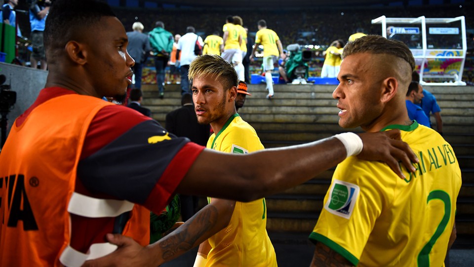 ساموئل اتوئو - دانیل آلوز|برزیل 4-1 کامرون /مرحله گروهی جام جهانی