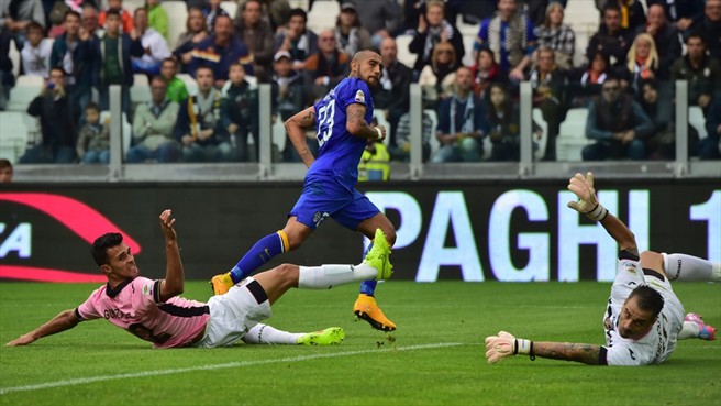 آرتور ویدال|یوونتوس 2 -  0 پالرمو / سری آ