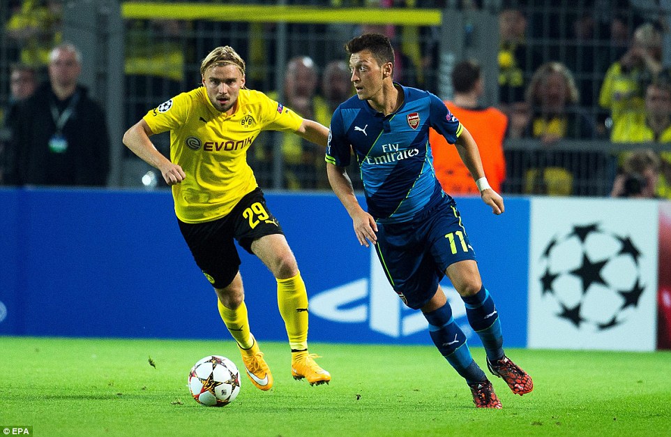 مسوت اوزیل|دورتموند 2-0 آرسنال /  لیگ قهرمانان