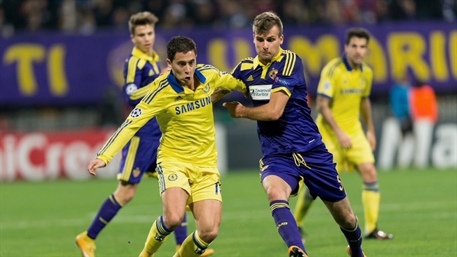 ادن هازرد|ماریبور 1 - 1 چلسی / لیگ قهرمانان