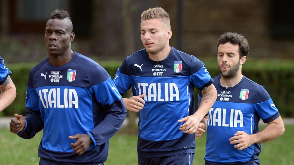 بالوتلی - جوزپه روسی|تمرین تیم ملی ایتالیا
