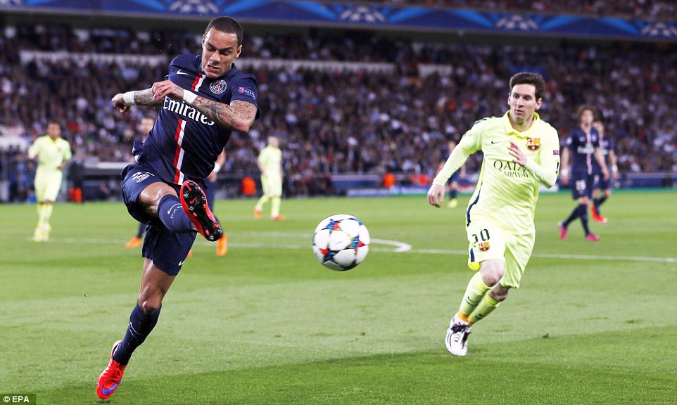 گرگوری فن در وایل|پاریس سن ژرمن 1 - 3 بارسلونا / لیگ قهرمانان