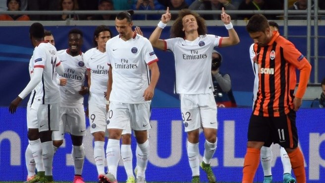 داوید لوئیز|شاختار دونتسك 0 - 3 پاریس سن ژرمن / لیگ قهرمانان