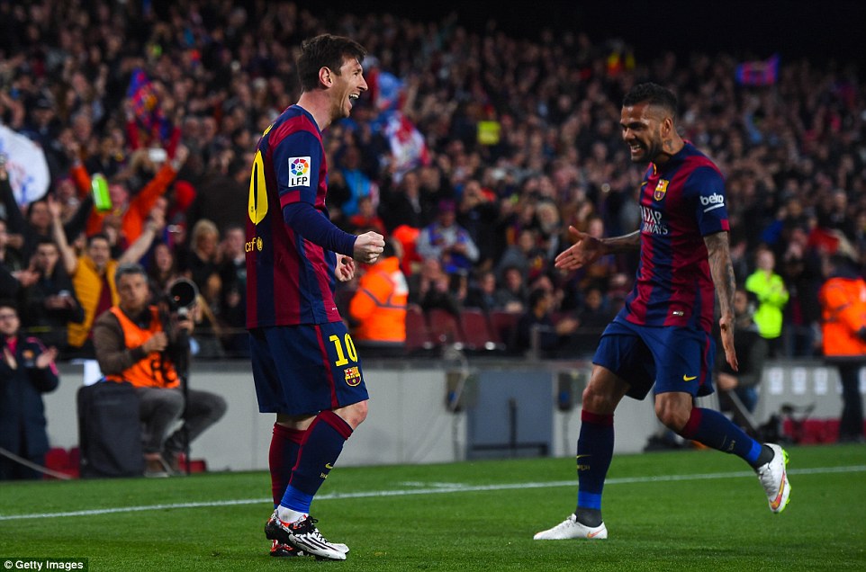 دانیل آلوز - مسی|بارسلونا 4 - 0 آلمریا / لالیگا