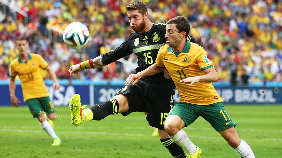 سرخیو راموس|استرالیا 0-3 اسپانیا / مرحله گروهی جام جهانی