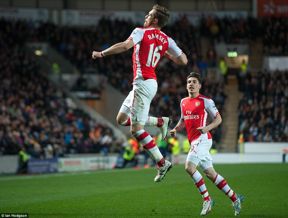 آرون رمزی|هال سیتی 1 - 3 آرسنال / لیگ جزیره