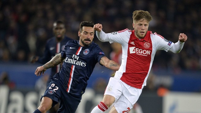 ازکویل لاوْتزی|پاریس سن ژرمن 3 - 1 آژاكس / لیگ قهرمانان