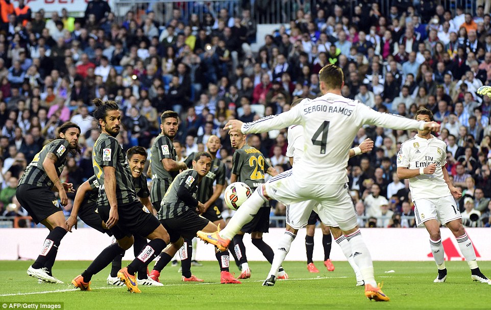 سرخیو راموس|رئال مادرید 3 - 1 مالاگا / لالیگا