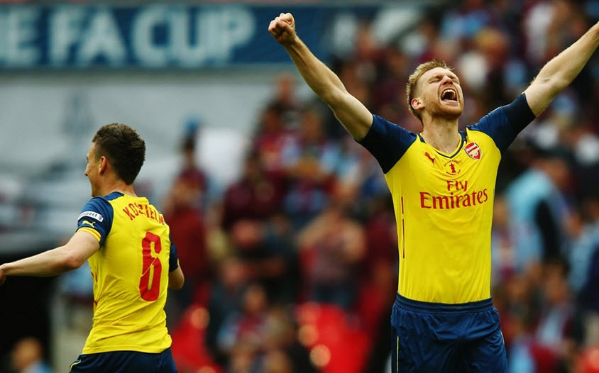 پر مرتساکر|آرسنال 4 - 0 آستون ویلا / جام حذفی