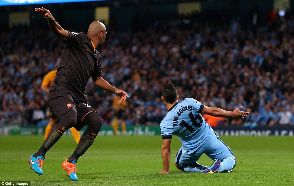 سرخیو آگرو|منچسترسیتی 1-1 آ اس رم / لیگ قهرمانان