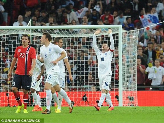 وین رونی|انگلیس 1-0 نروژ / دیدار دوستانه