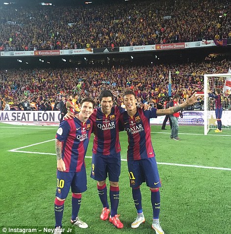 مسی - سوارز - نیمار|بارسلونا 3 - 1 اتلتیکو مادرید / قهرمانی بارسا در کوپا دل ری