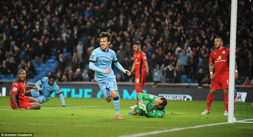 داوید سیلوا|منچستر سیتی 2 - 0 لیستر سیتی / لیگ جزیره