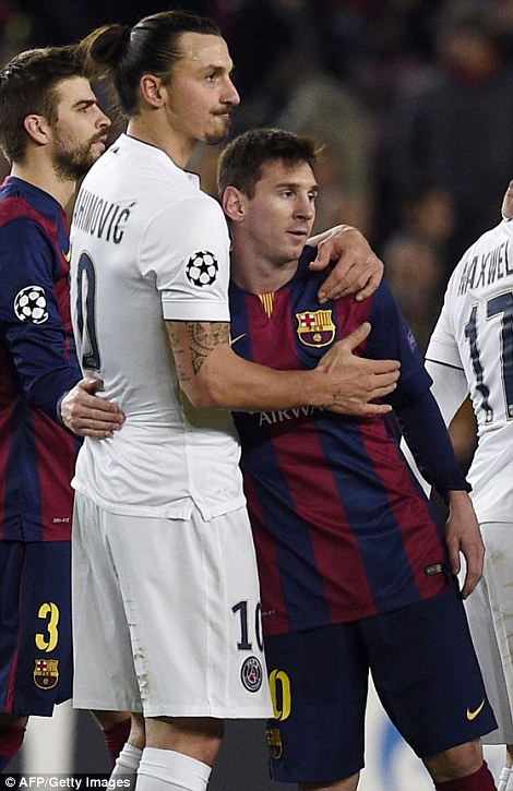 لیونل مسی - زلاتان ایبراهیموویچ|بارسلونا 3 - 1 پاریس سن ژرمن / لیگ قهرمانان