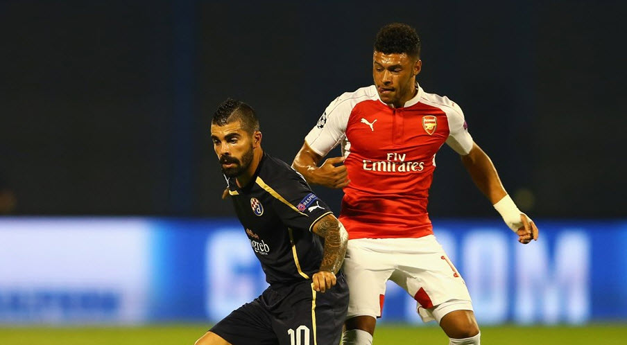 الکس اوکسلید چمبرلین|دینامو زاگرب 2 - 1 آرسنال / لیگ قهرمانان