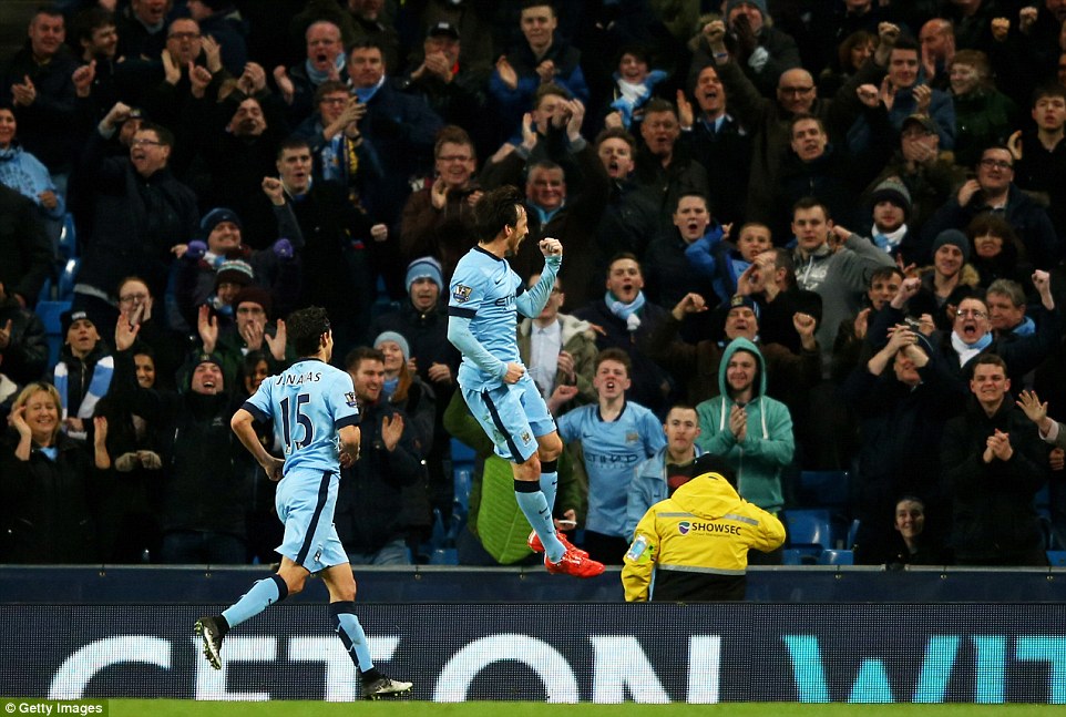 داوید سیلوا|منچستر سیتی 2 - 0 لیستر سیتی / لیگ جزیره